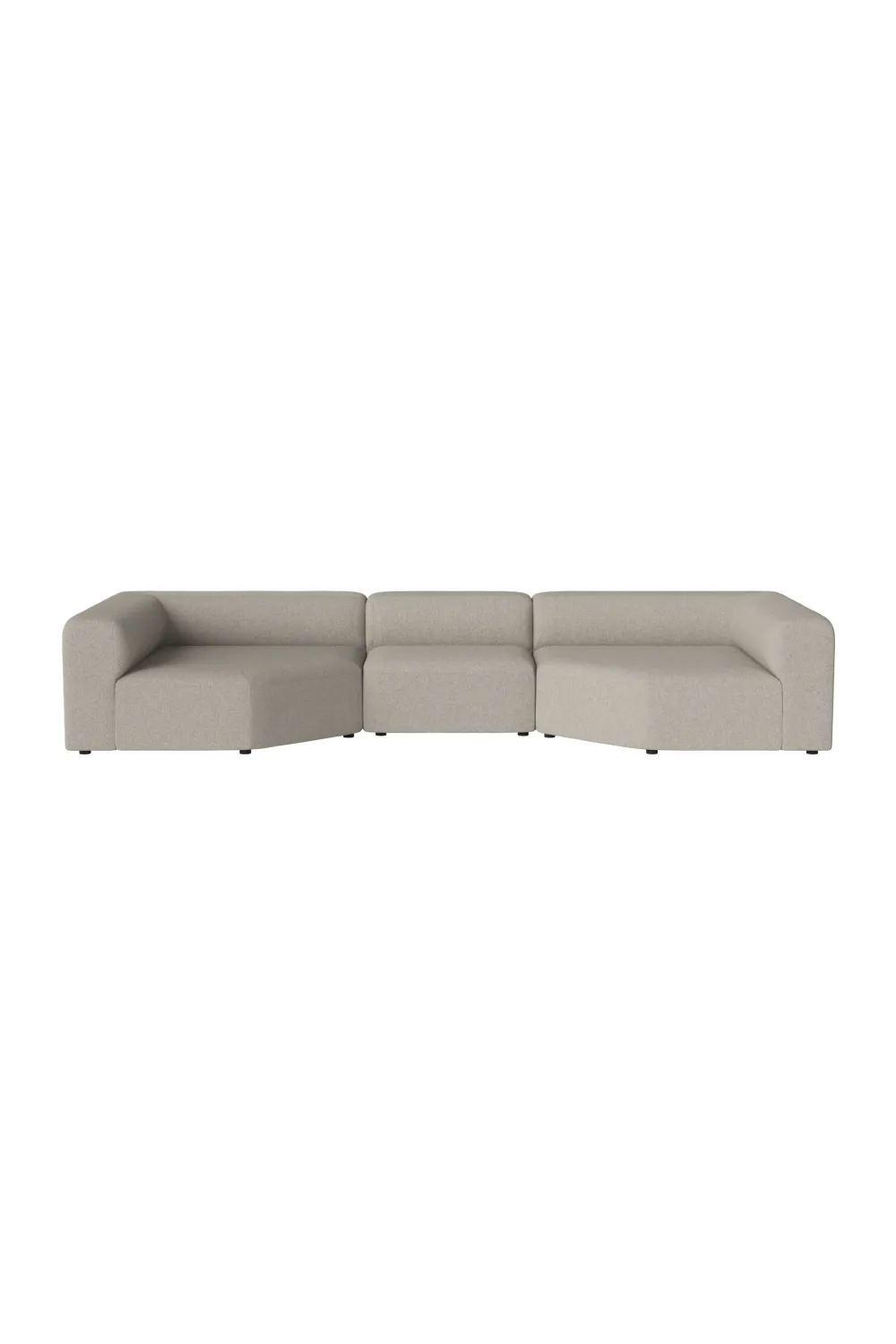 Modern Minimalist 3-Unit Modular Sofa L | Bolia Angle