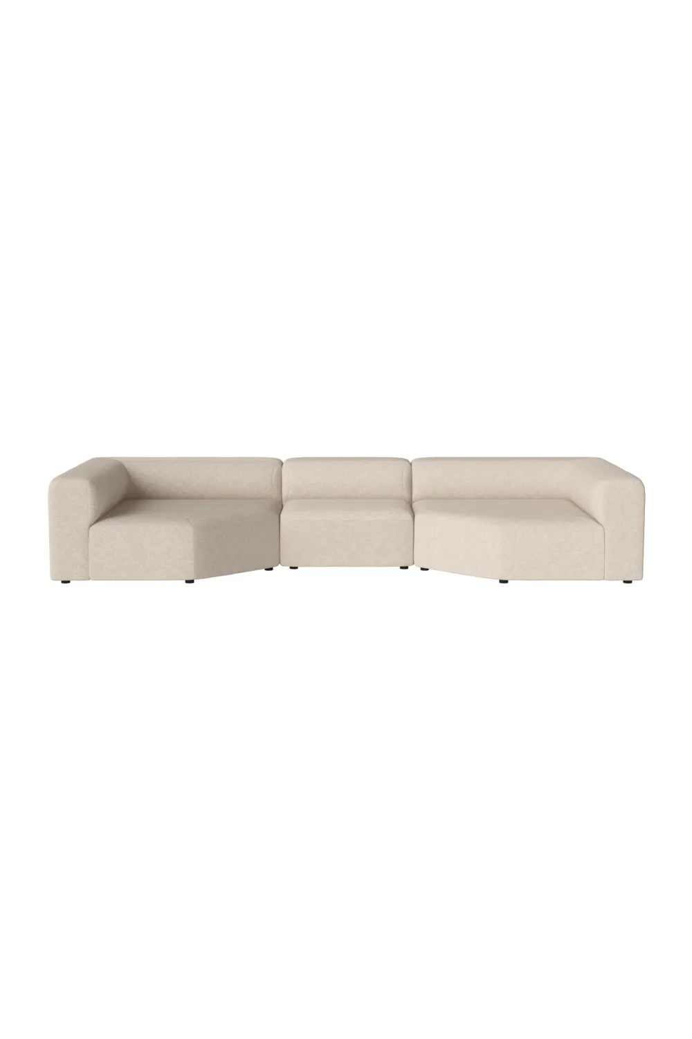 Modern Minimalist 3-Unit Modular Sofa L | Bolia Angle