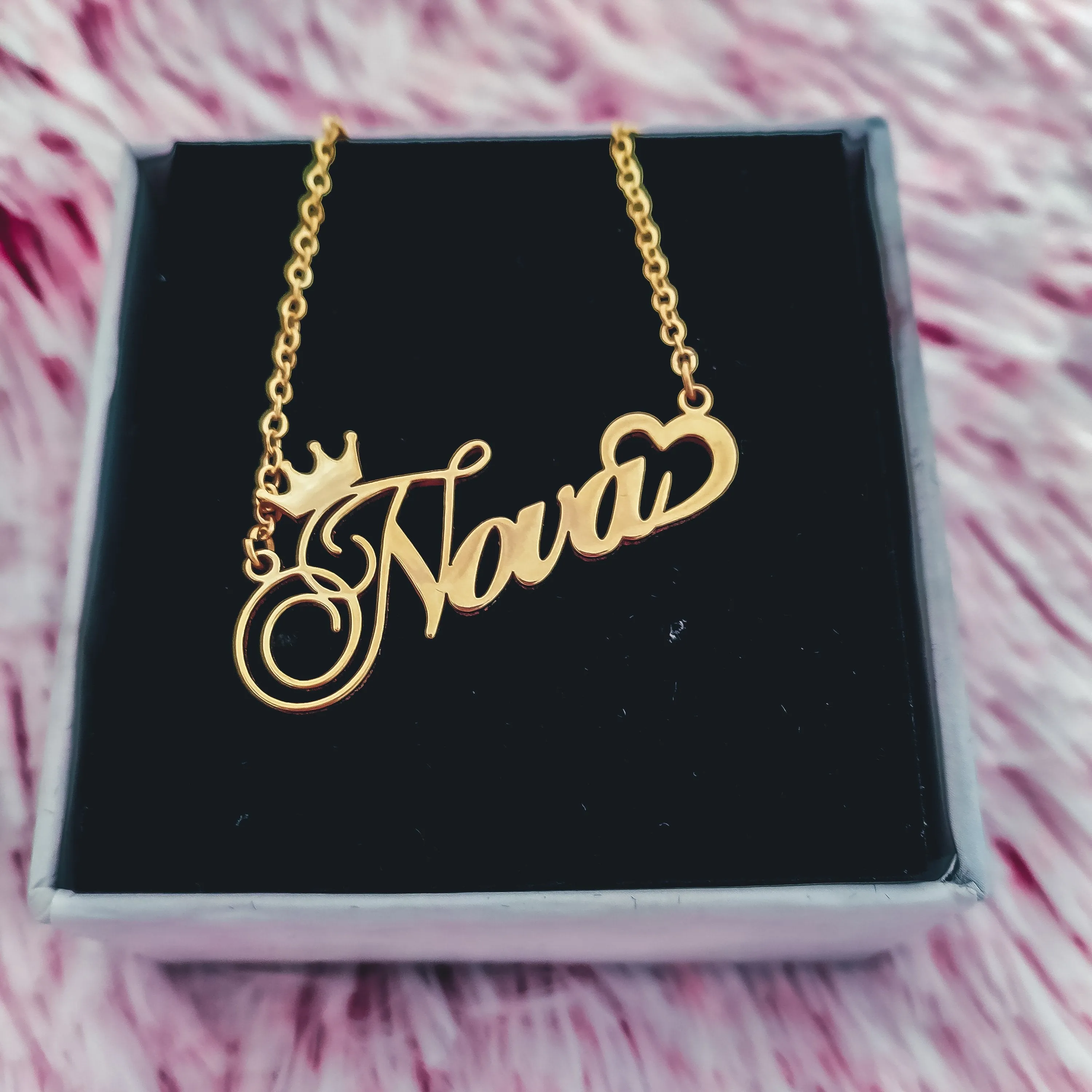 My Heart Custom Name Necklace