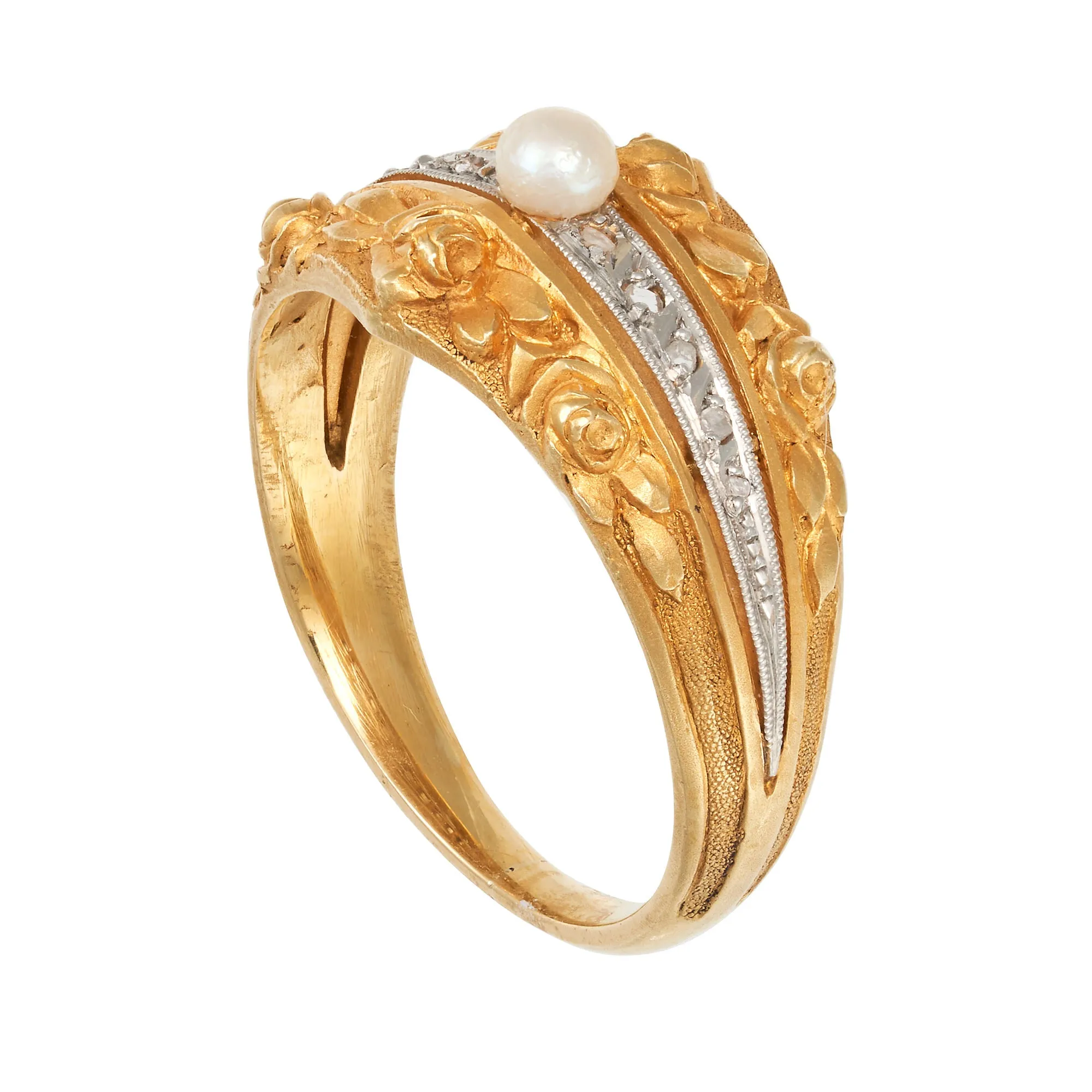 *NEW* Edwardian Pearl & Diamond Ring