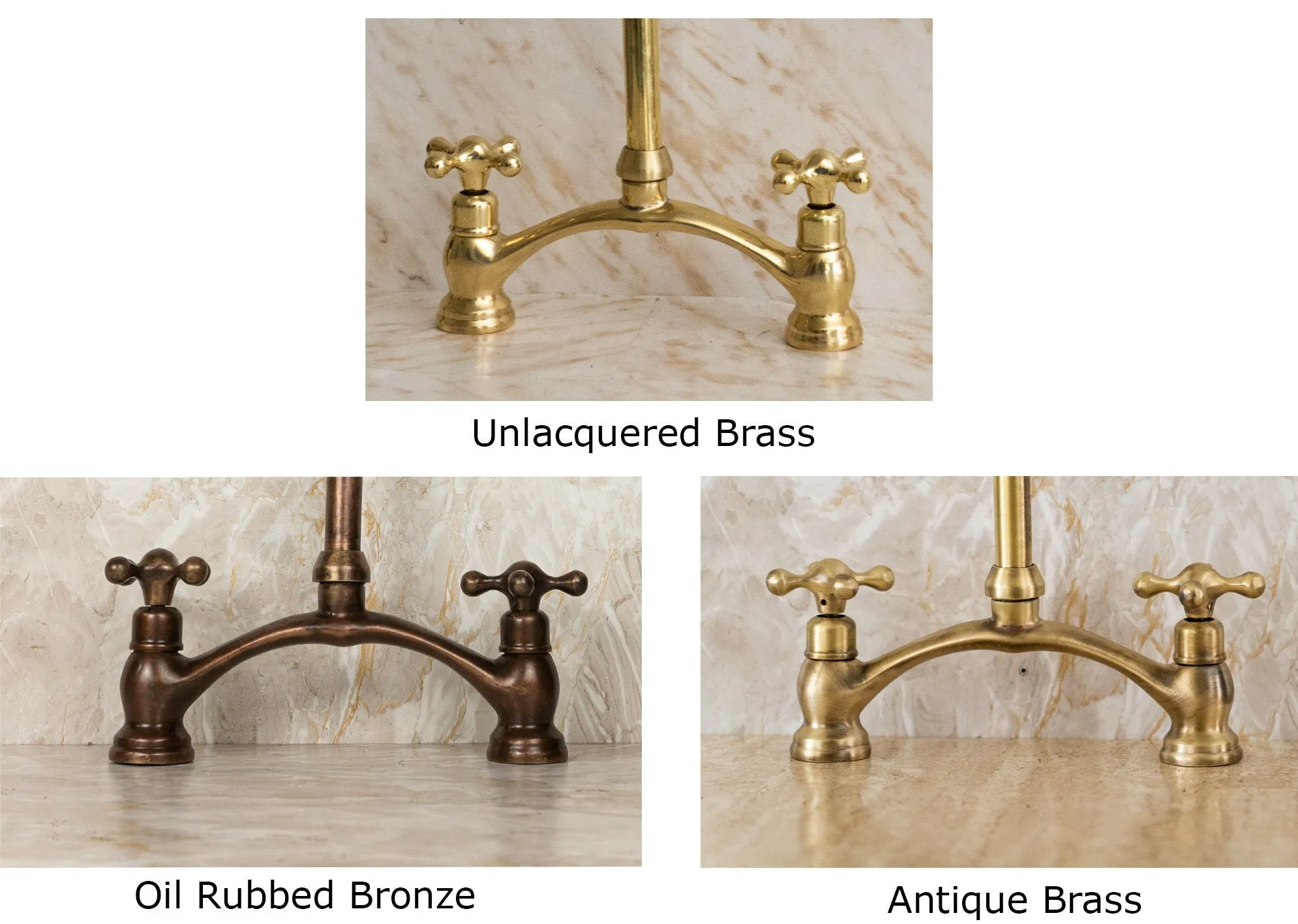 Oil Rubbed Bronze Kitchen Faucet, Rustic Faucet in different finishes