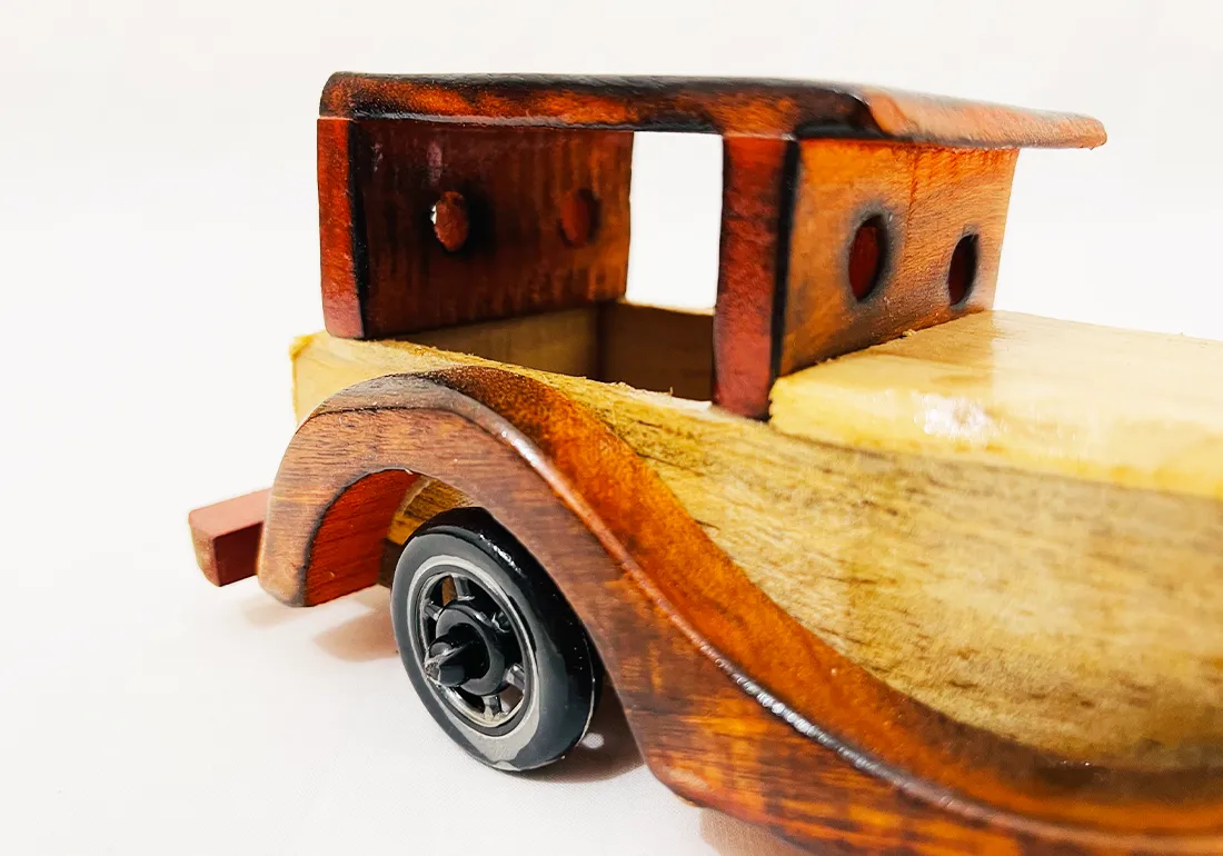 Old wooden Car Kids Toy