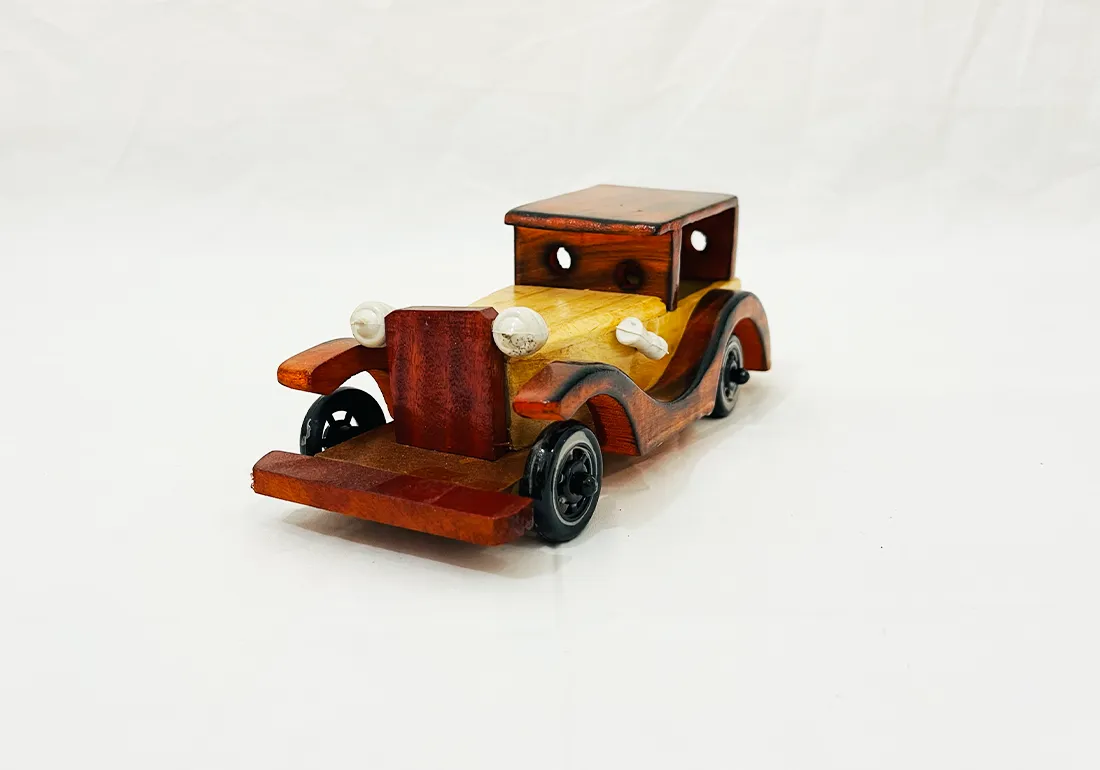 Old wooden Car Kids Toy