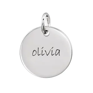 Personalized Large Disc Pendant