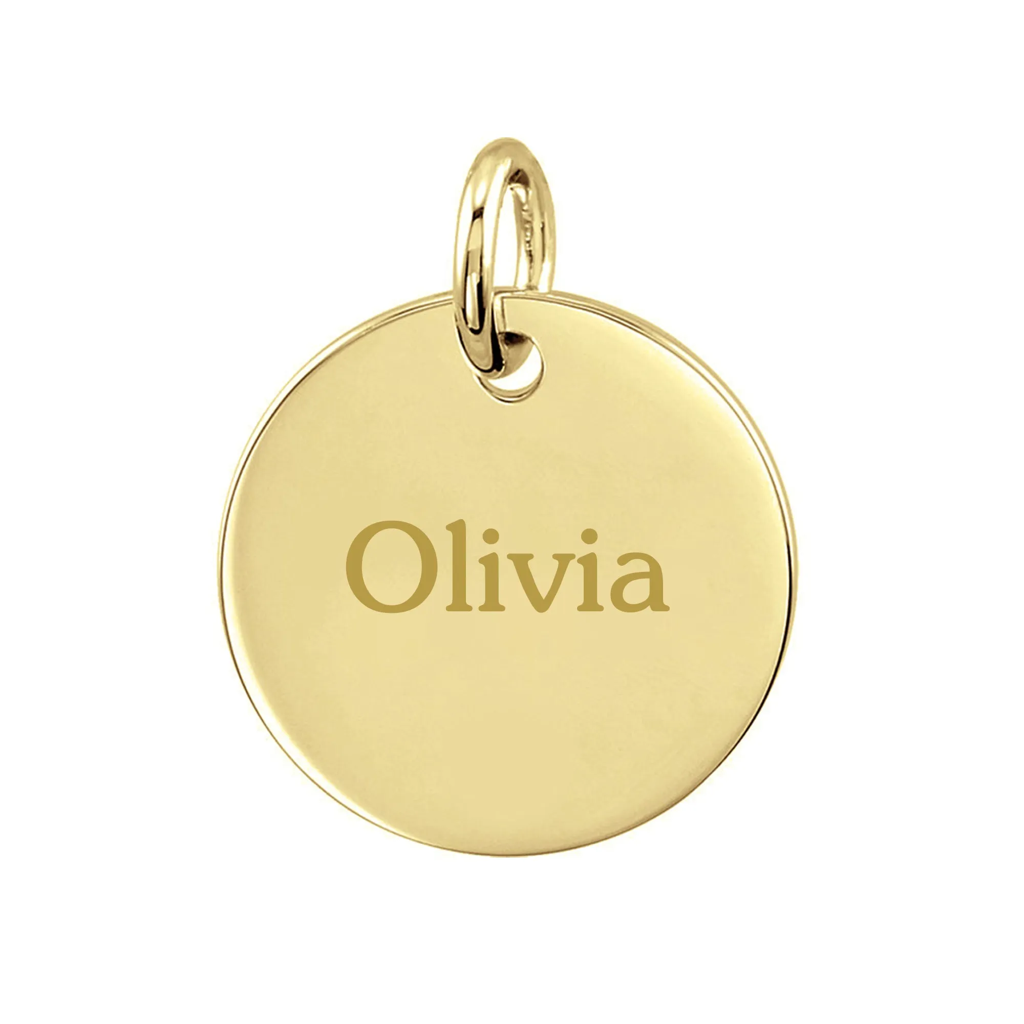 Personalized Large Disc Pendant