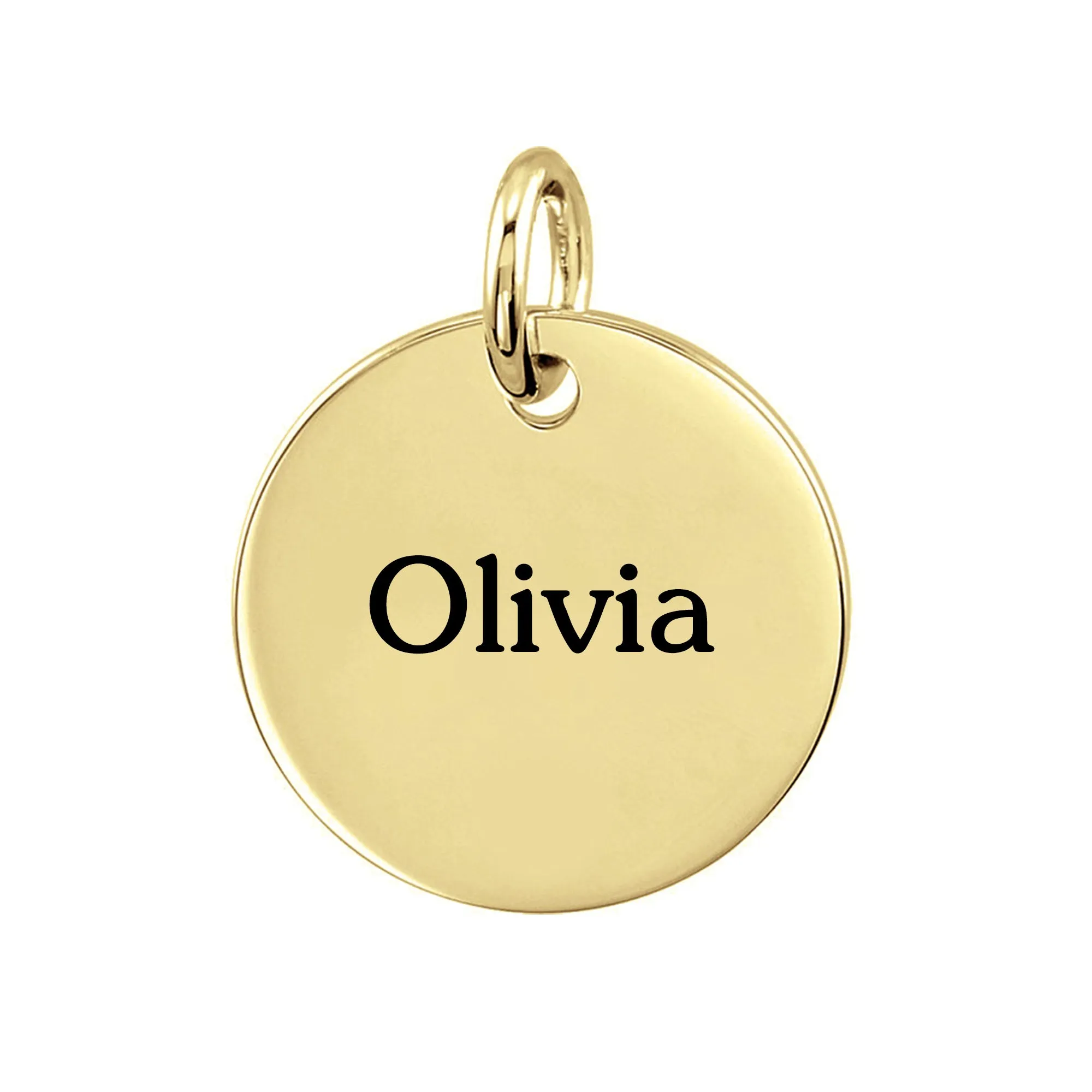 Personalized Large Disc Pendant