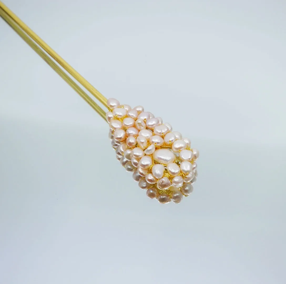 Phoenix Feather Baroque Pearl Hairstick