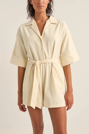 Rhythm Boiler Playsuit - CREAM