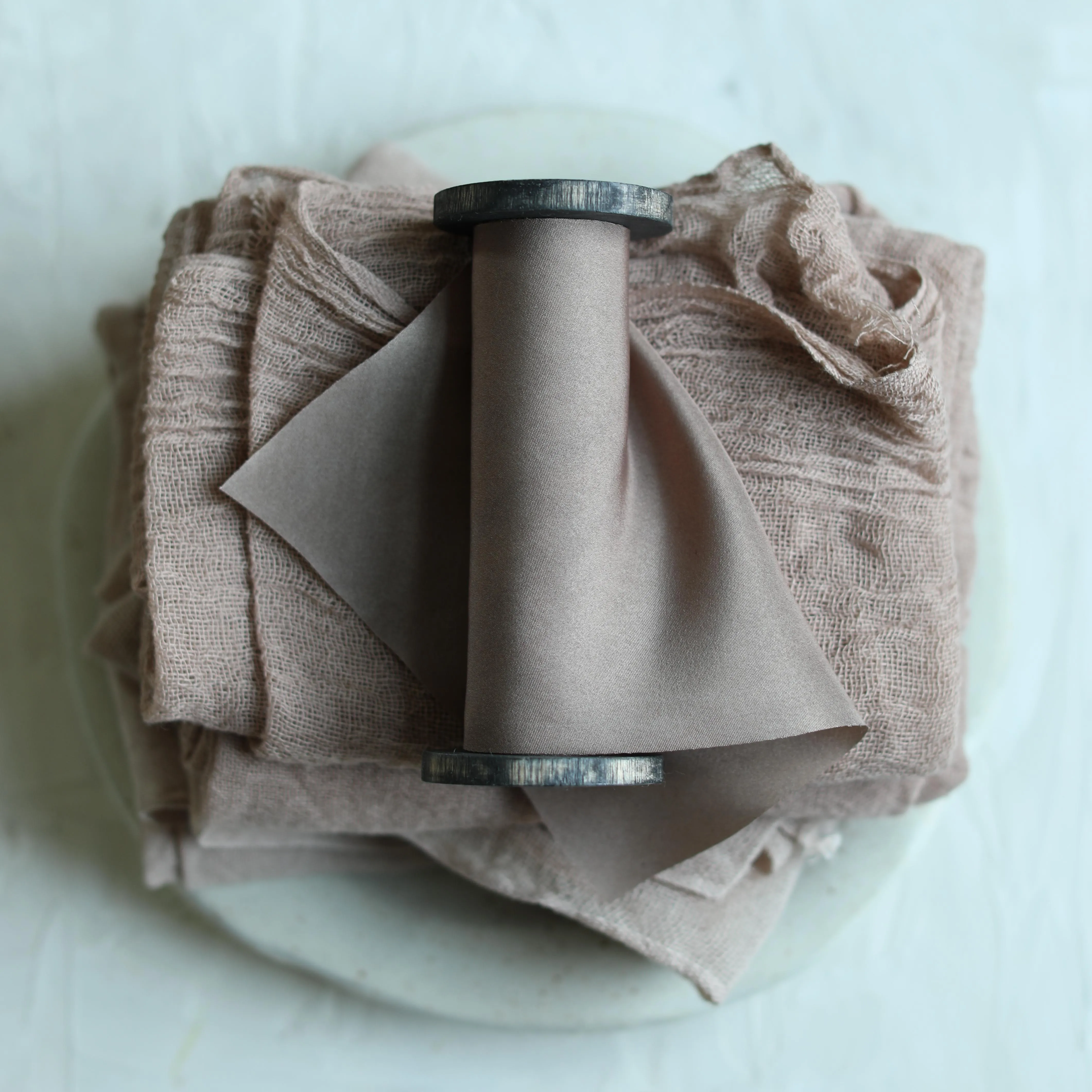 Rose Taupe Silk Ribbon