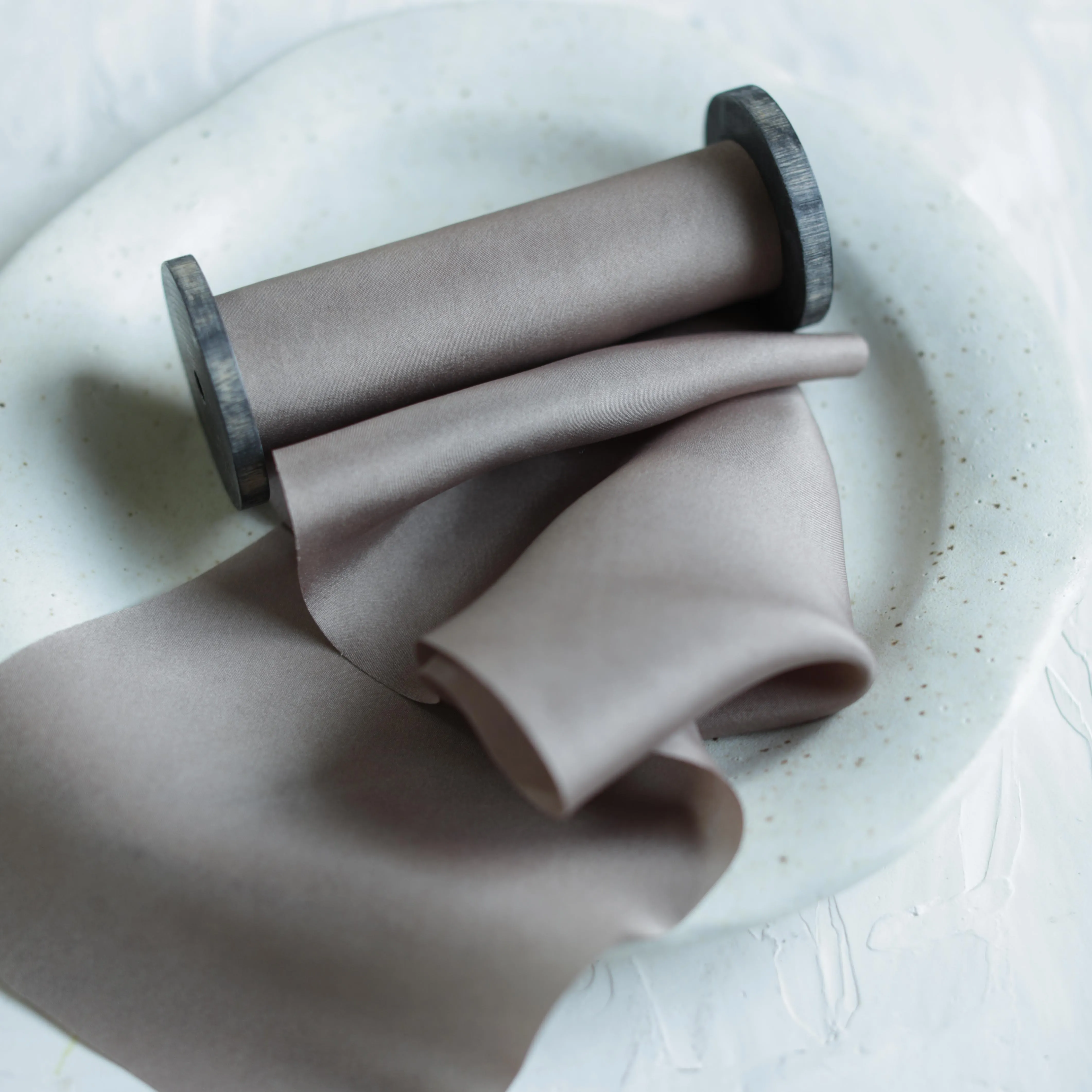 Rose Taupe Silk Ribbon