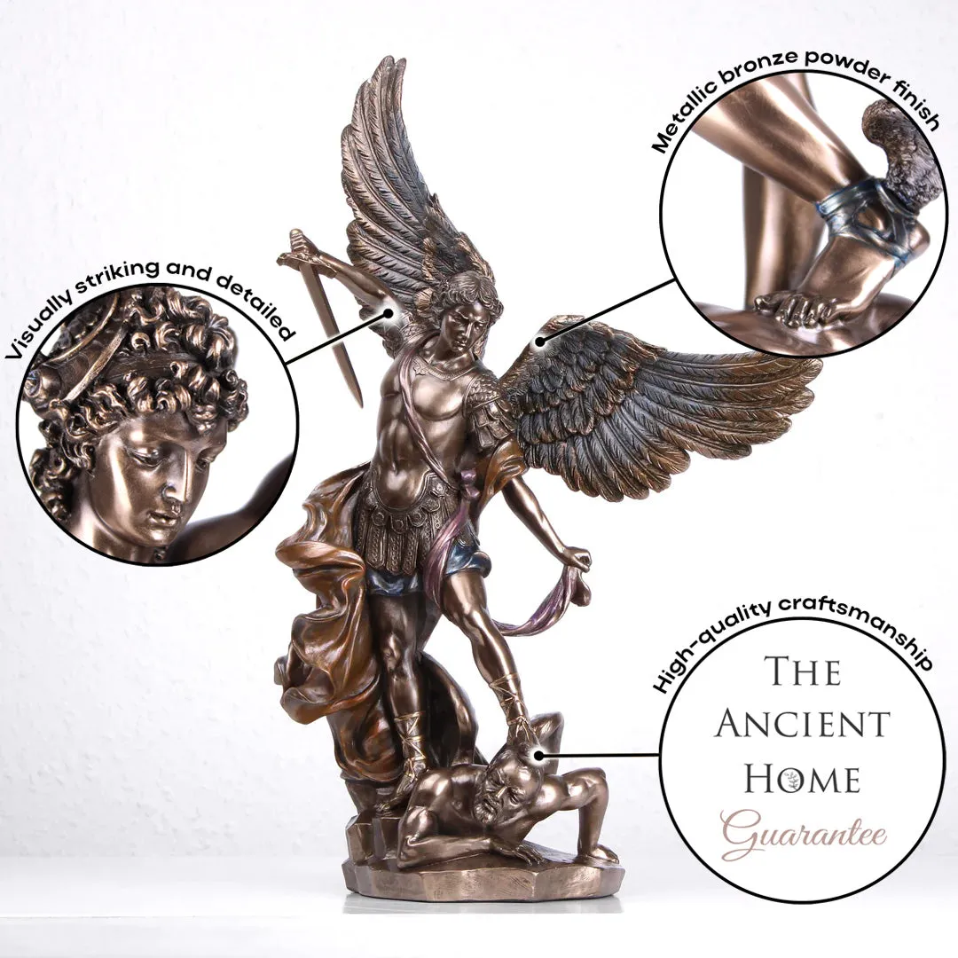 Saint Michael Statue (Cold Cast Bronze Sculpture)