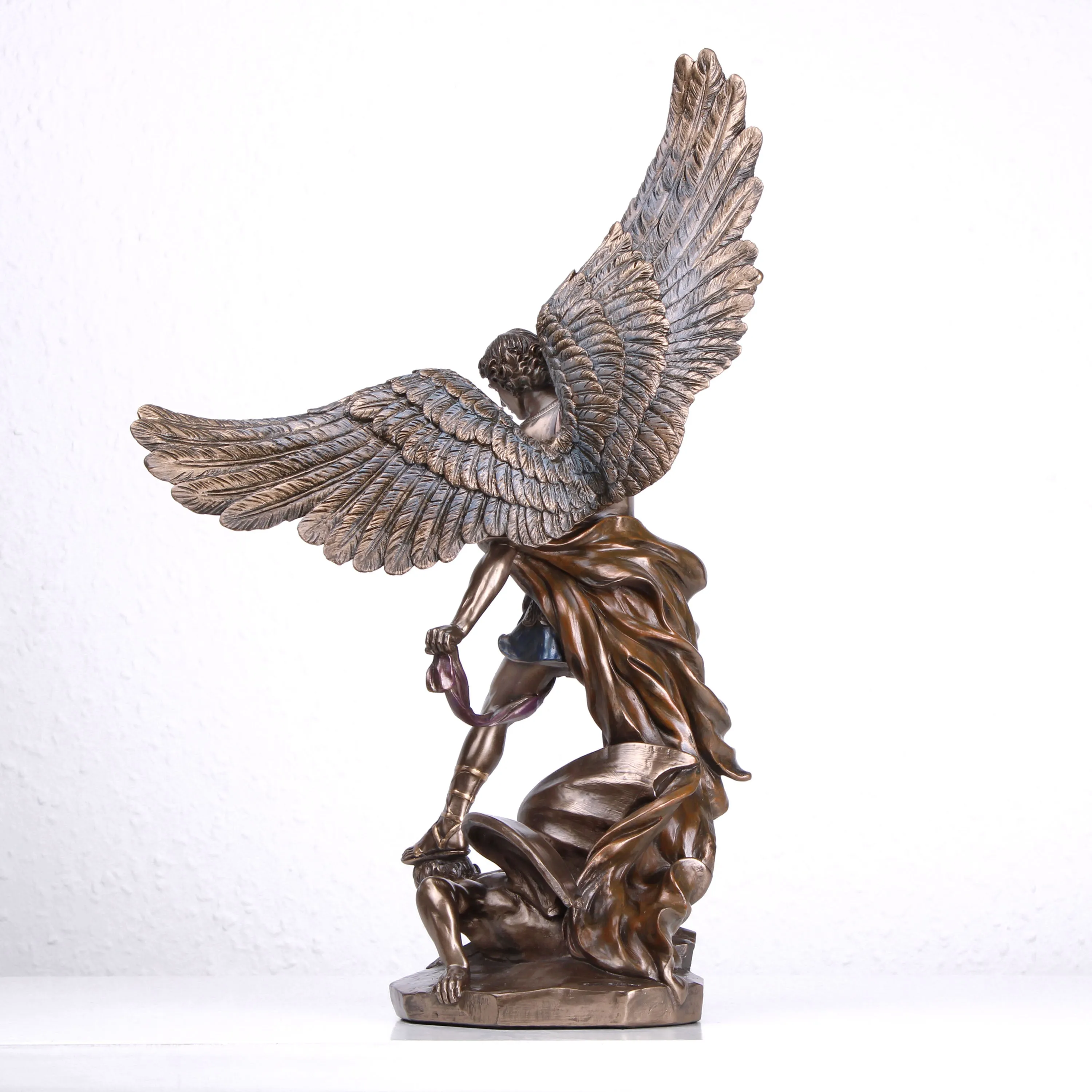 Saint Michael Statue (Cold Cast Bronze Sculpture)