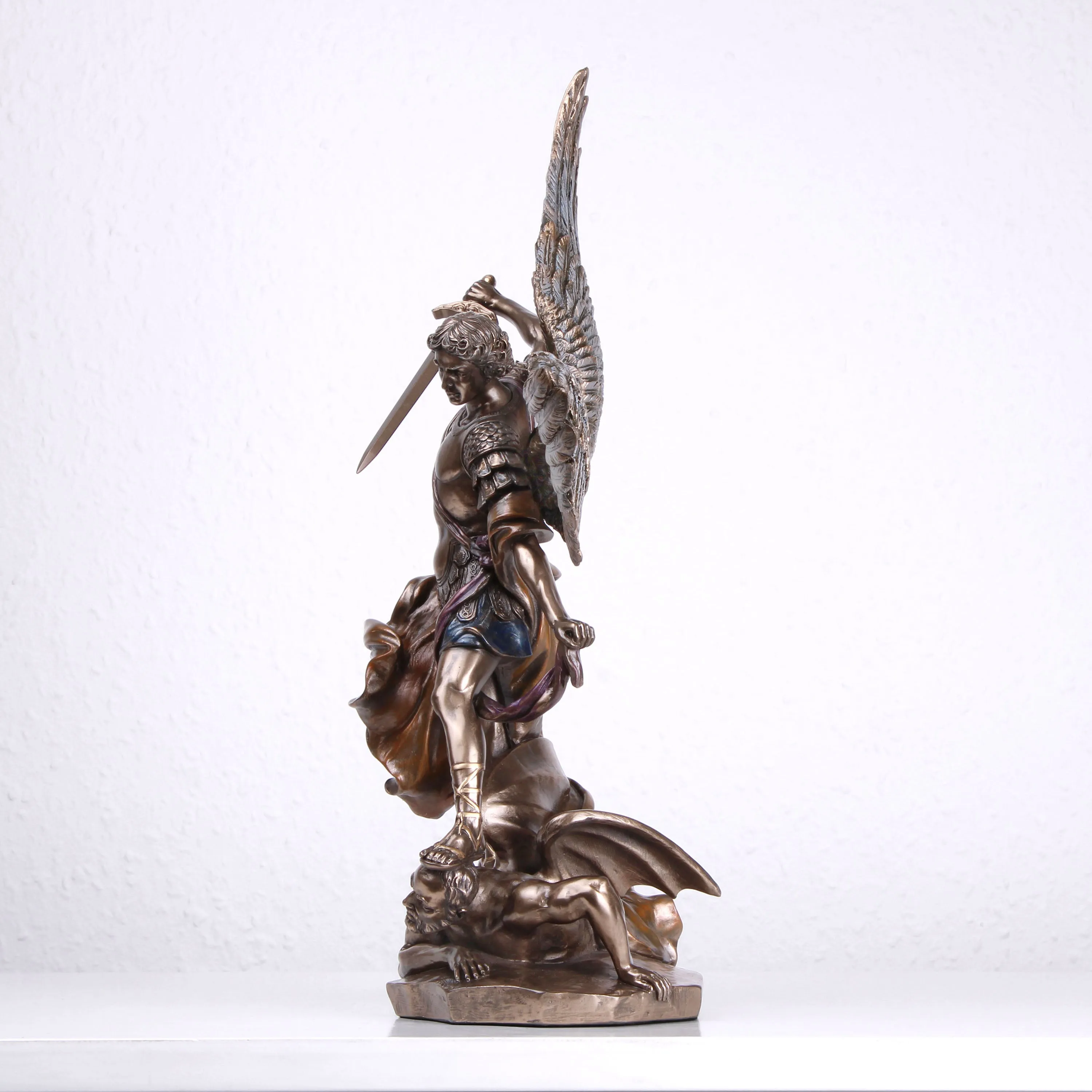 Saint Michael Statue (Cold Cast Bronze Sculpture)