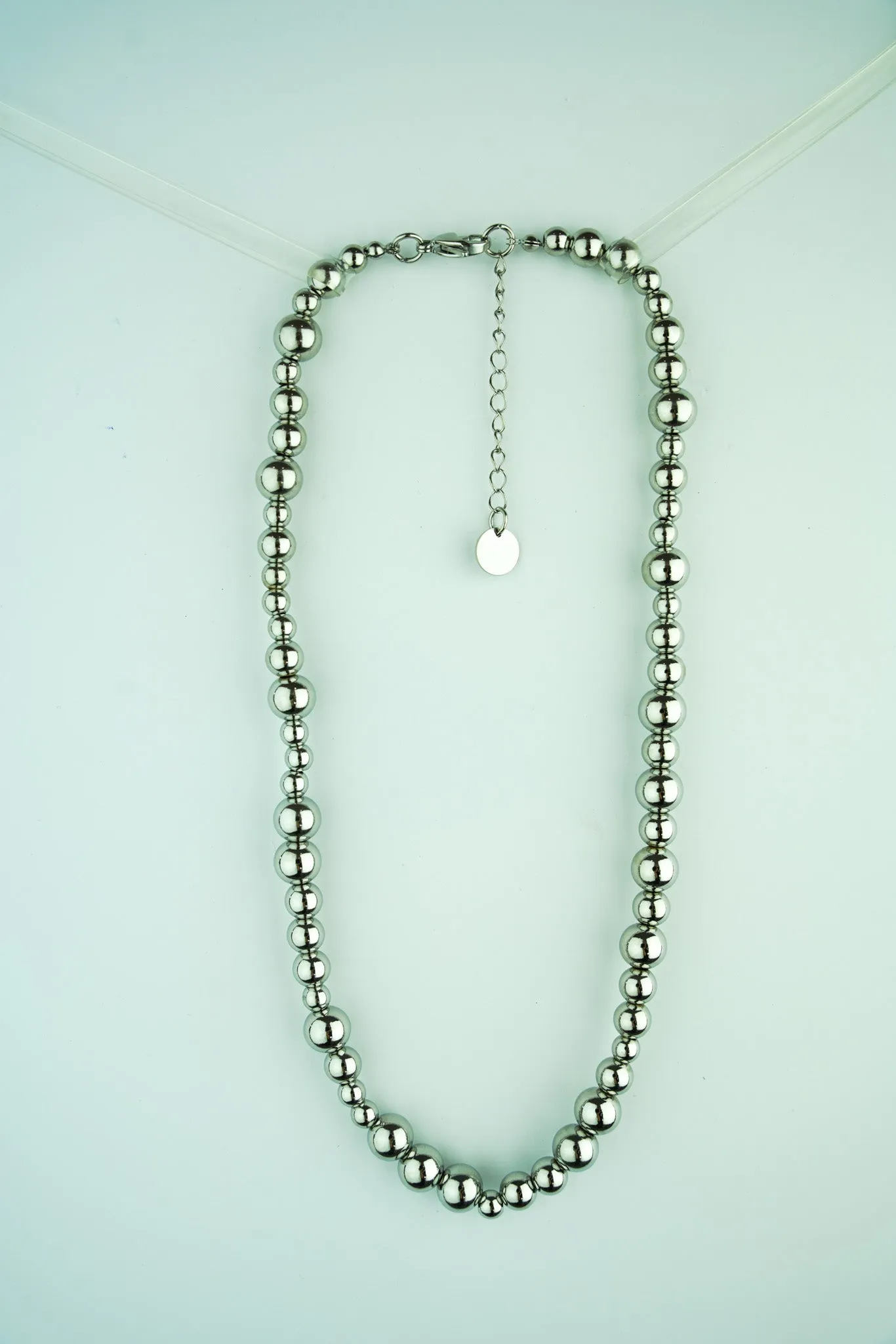 Silver Ball Necklace