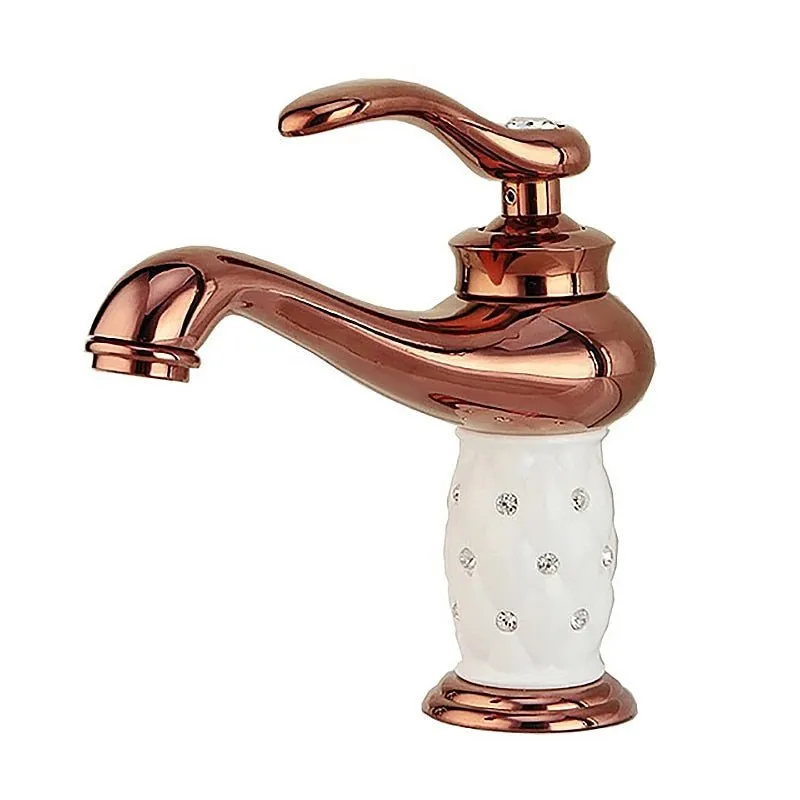 Single Handle Antique Bronze Finish Bathroom Faucet Brass Basin Sink Solid Brass Faucets  Water Mixer Taps Bath Crane