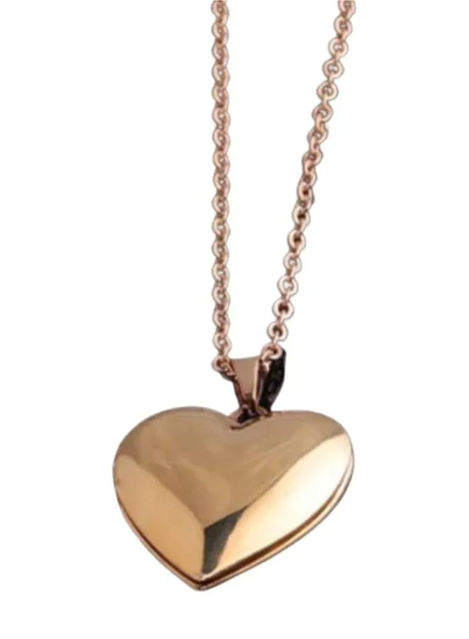 Stainless Steel Photo Locket Necklace Open Heart Pendant Necklaces For Women Jewelry Family Birthday Gift