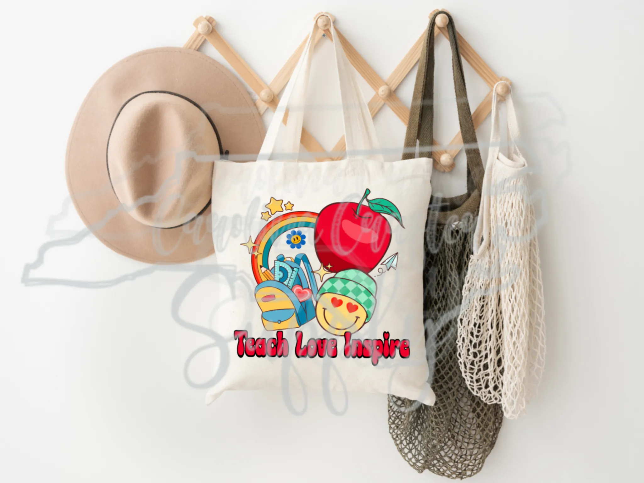 Teach Love Inspire Sublimation Design Teacher PNG