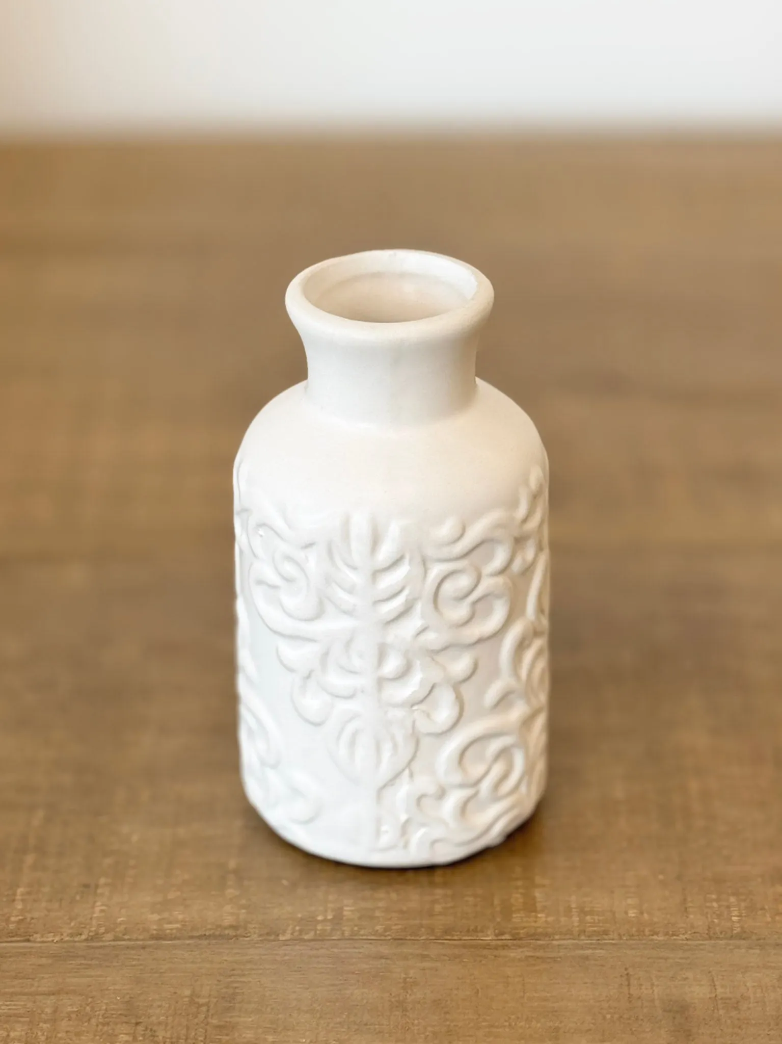 Textured Bottle Bud Vase