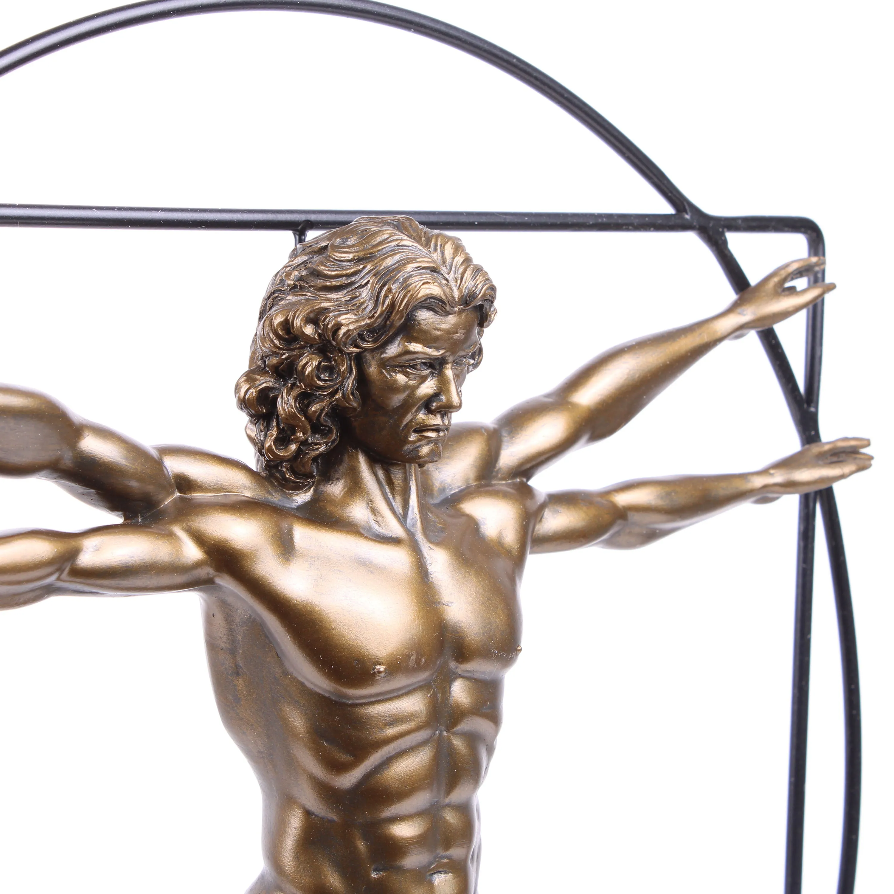 The Vitruvian Man Statue (Body Sculpture by Da Vinci) - Large