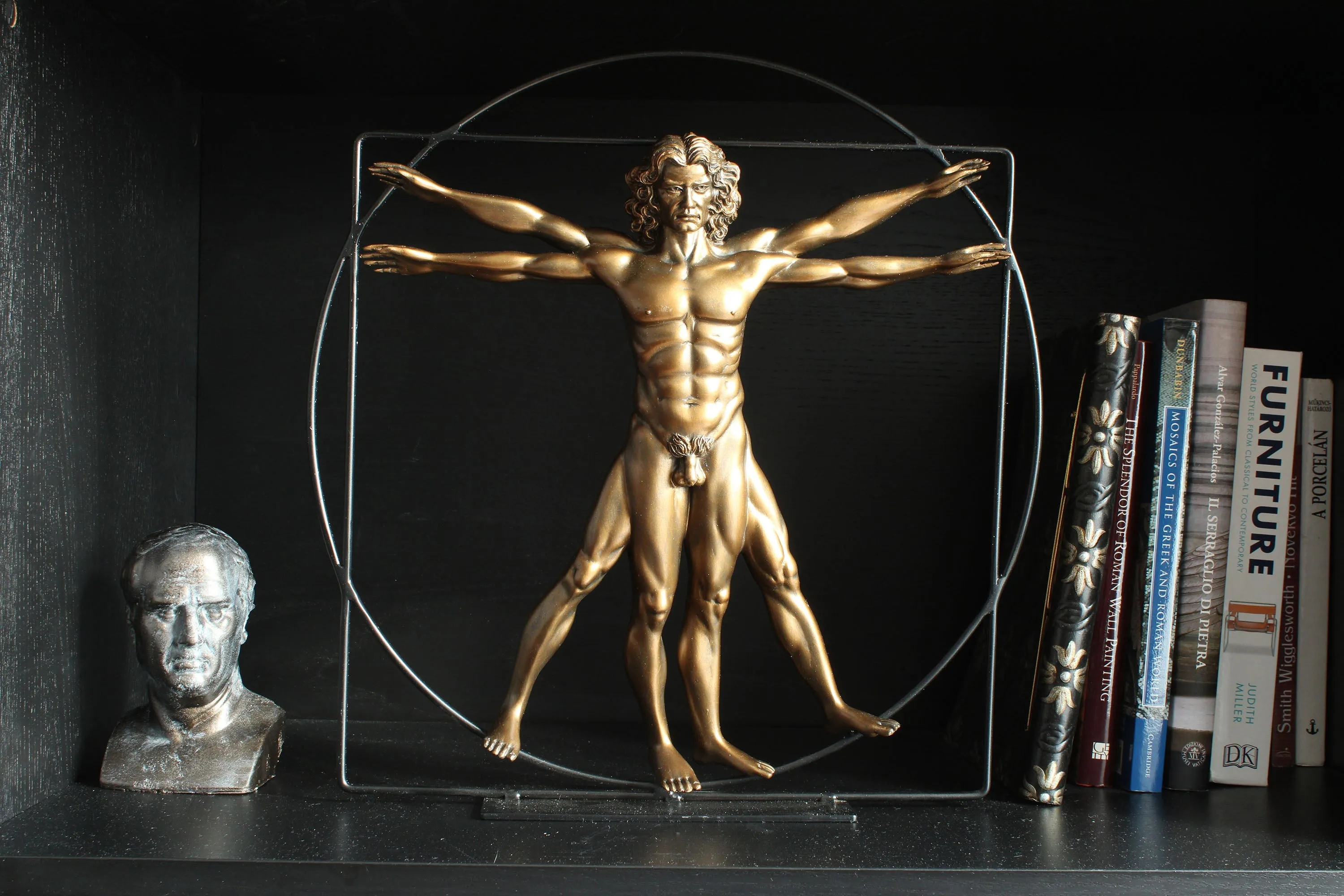 The Vitruvian Man Statue (Body Sculpture by Da Vinci) - Large