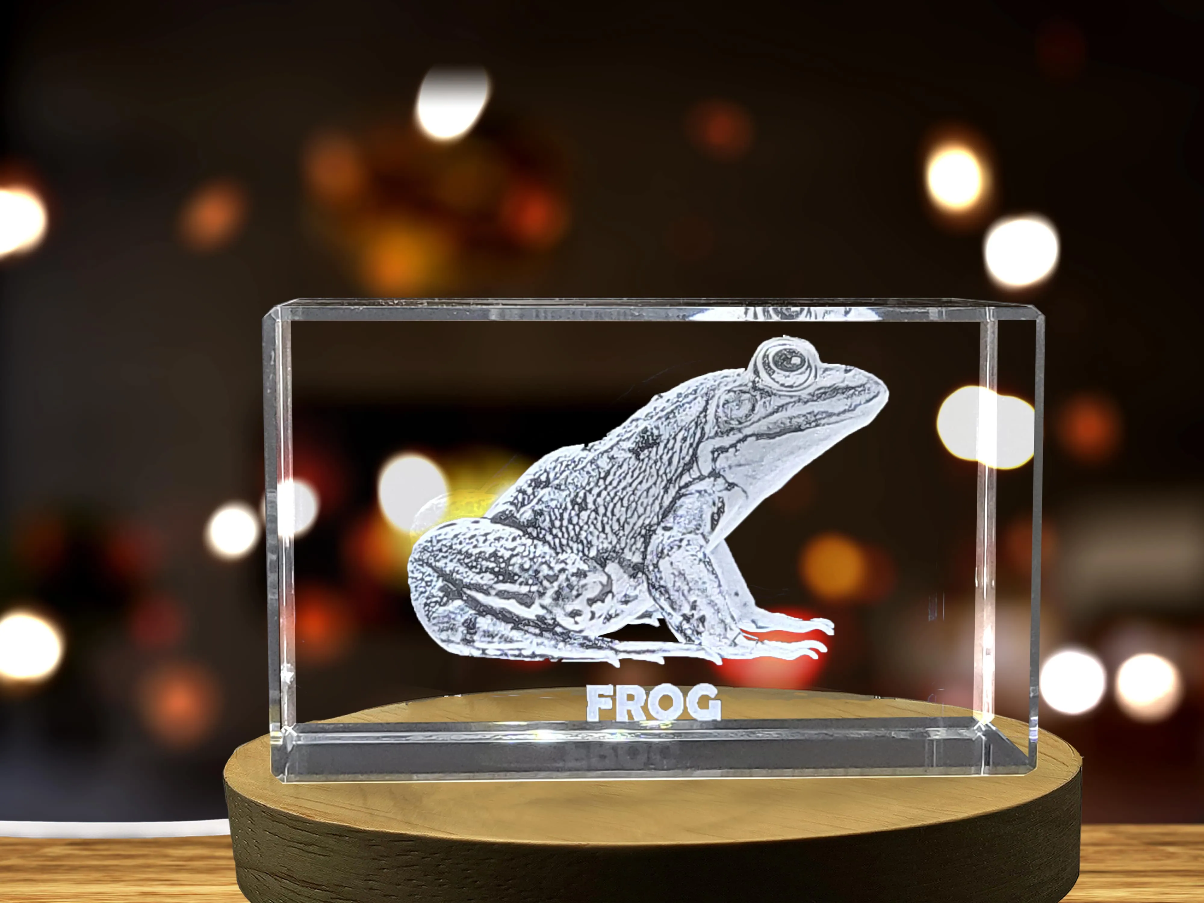 Whimsical Frog Crystal Carvings | Exquisite Gems Etched with Playful Amphibians