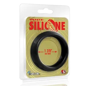 Wide Silicone Donut - Black - 1.88-Inch Diameter